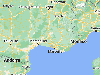 Map showing location of Sorgues (44.01023, 4.87381)