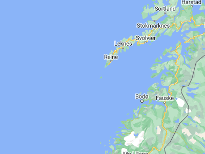 Map showing location of Sørland (67.66696, 12.69343)