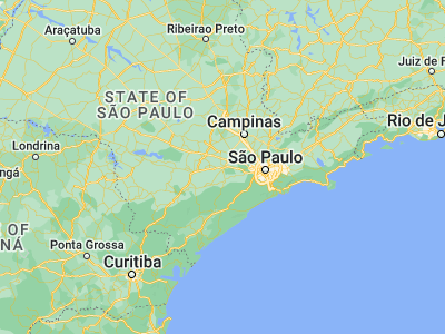 Map showing location of Sorocaba (-23.50167, -47.45806)