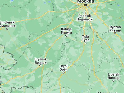 Map showing location of Sosenskiy (54.05899, 35.96228)