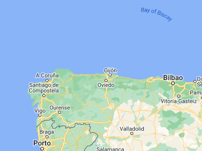 Map showing location of Soto del Barco (43.53288, -6.06984)