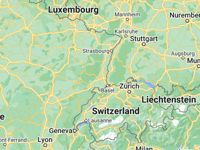 Map showing location of Soultz-Haut-Rhin (47.8874, 7.23042)