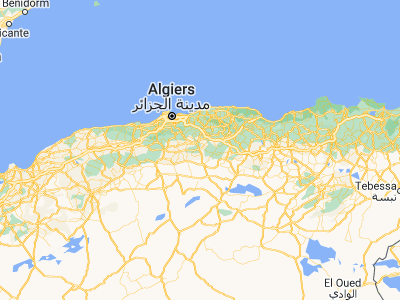 Map showing location of Sour el Ghozlane (36.14766, 3.69123)