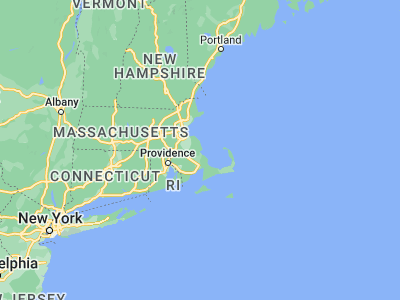Map showing location of South Duxbury (42.02316, -70.68281)