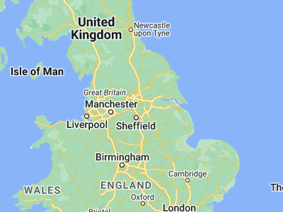 Map showing location of South Elmsall (53.59709, -1.28034)