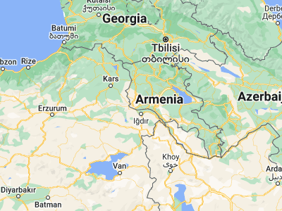 Map showing location of Sovetakan (40.10712, 44.05108)