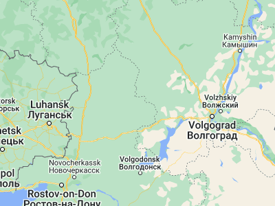 Map showing location of Sovetskaya (49.00912, 42.12178)