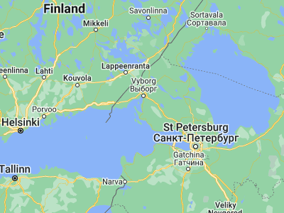 Map showing location of Sovetskiy (60.53945, 28.67756)