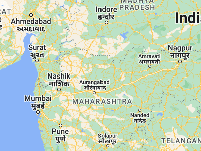 Map showing location of Soygaon (20.6, 75.61667)