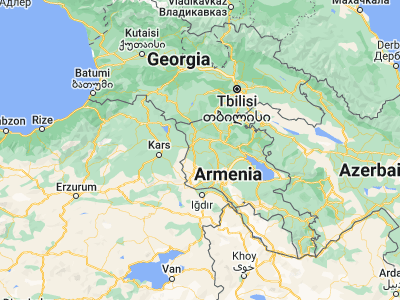 Map showing location of Spandaryan (40.66105, 44.01551)