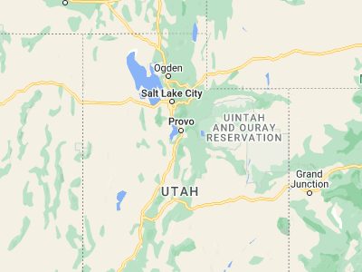 Map showing location of Spanish Fork (40.11496, -111.65492)
