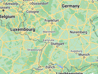 Map showing location of Speyer (49.32083, 8.43111)