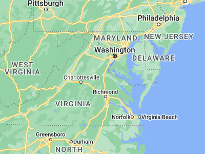 Map showing location of Spotsylvania (38.20096, -77.58915)