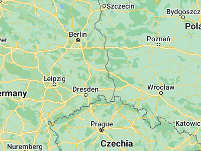 Map showing location of Spremberg (51.56971, 14.37355)