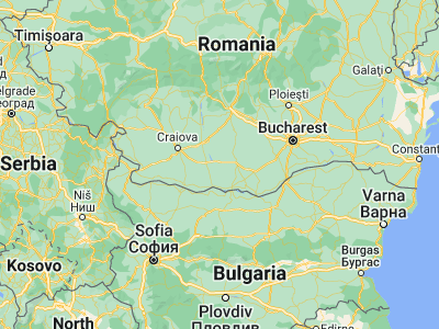 Map showing location of Sprincenata (44.08333, 24.63333)