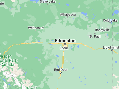 Map showing location of Spruce Grove (53.53344, -113.91874)