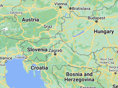 Map showing location of Sračinec (46.32944, 16.27889)