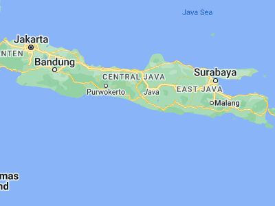 Map showing location of Srandakan (-7.93861, 110.25056)