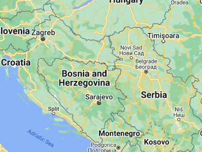Map showing location of Srebrenik (44.70819, 18.48834)