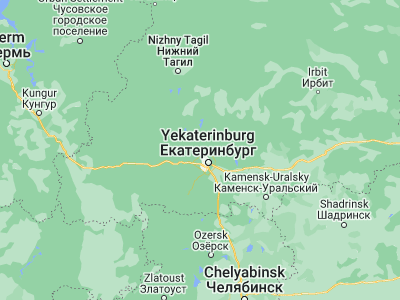 Map showing location of Sredneural’sk (56.98921, 60.46662)