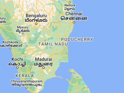 Map showing location of Srīmushnam (11.4, 79.41667)