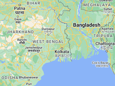 Map showing location of Srirāmpur (22.94889, 88.01889)