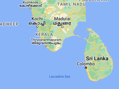 Map showing location of Srivaikuntam (8.62931, 77.91281)