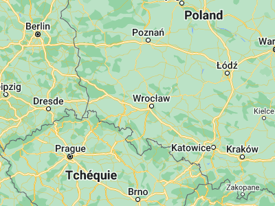 Map showing location of Środa Śląska (51.16406, 16.59508)