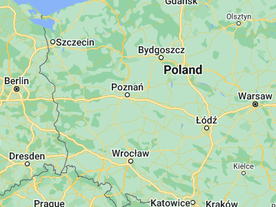 Map showing location of Środa Wielkopolska (52.22843, 17.27617)
