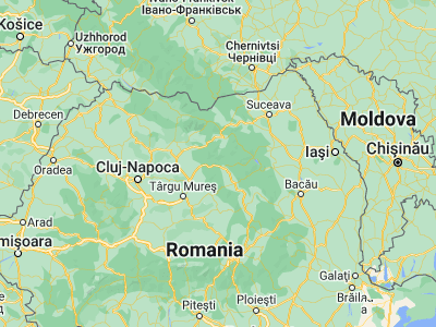 Map showing location of Stânceni (46.98333, 25.23333)