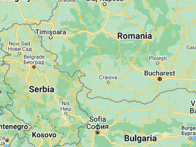 Map showing location of Stângăceaua (44.6, 23.31667)