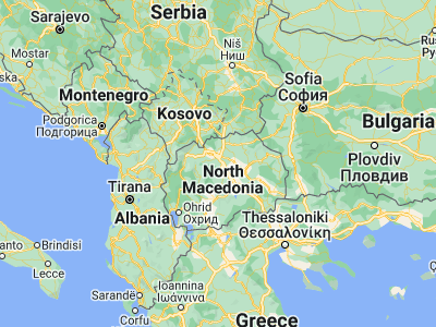 Map showing location of Stanica Zelenikovo (41.87333, 21.60306)