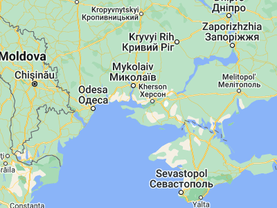 Map showing location of Stanislav (46.56909, 32.14777)
