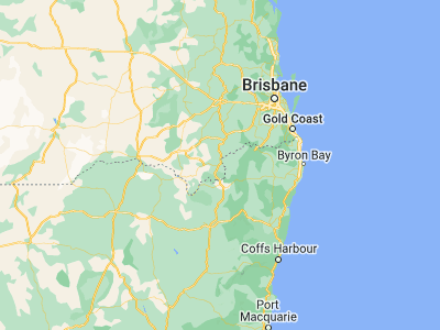 Map showing location of Stanthorpe (-28.65721, 151.93372)