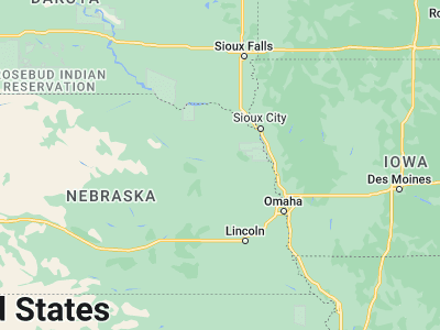 Map showing location of Stanton (41.95028, -97.22393)