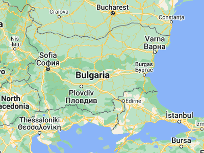 Map showing location of Stara Zagora (42.43278, 25.64194)