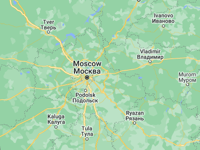 Map showing location of Staraya Kupavna (55.80799, 38.1805)