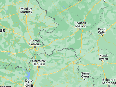 Map showing location of Starodub (52.58444, 32.76333)