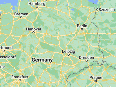 Map showing location of Staßfurt (51.85186, 11.58508)