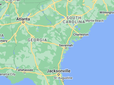 Map showing location of Statesboro (32.44879, -81.78317)