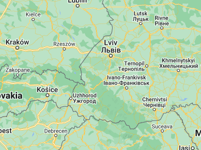 Map showing location of Stebnik (49.29416, 23.56357)