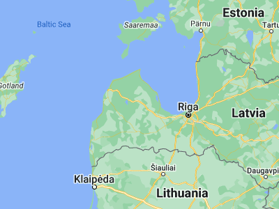 Map showing location of Stende (57.15, 22.53333)
