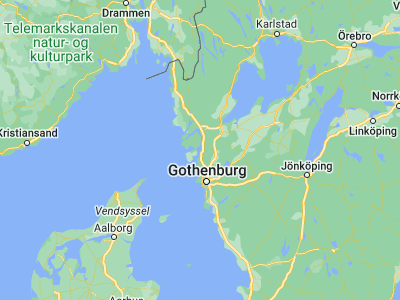 Map showing location of Stenungsund (58.07046, 11.8181)