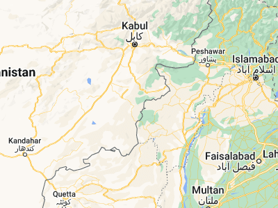 Map showing location of Stêr Giyān (32.97704, 69.37308)