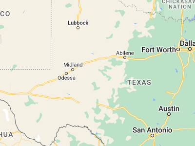 Map showing location of Sterling City (31.83625, -100.98483)