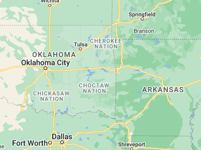 Map showing location of Stigler (35.25371, -95.12302)