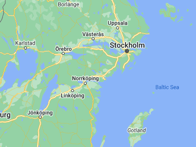 Map showing location of Stigtomta (58.8, 16.78333)