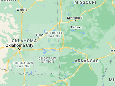Map showing location of Stilwell (35.81453, -94.62856)
