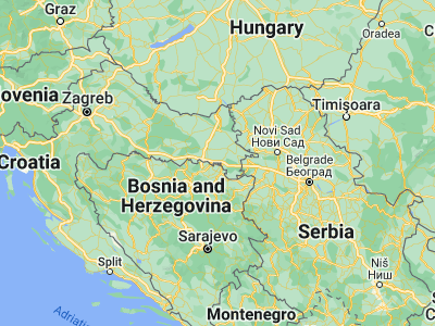 Map showing location of Štitar (45.09556, 18.64028)