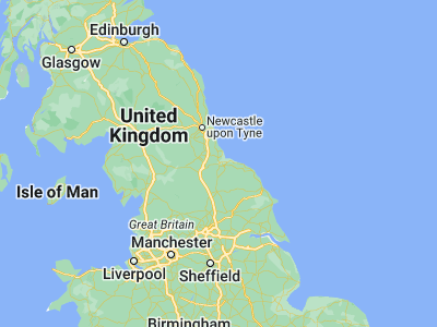 Map showing location of Stockton-on-Tees (54.56848, -1.3187)